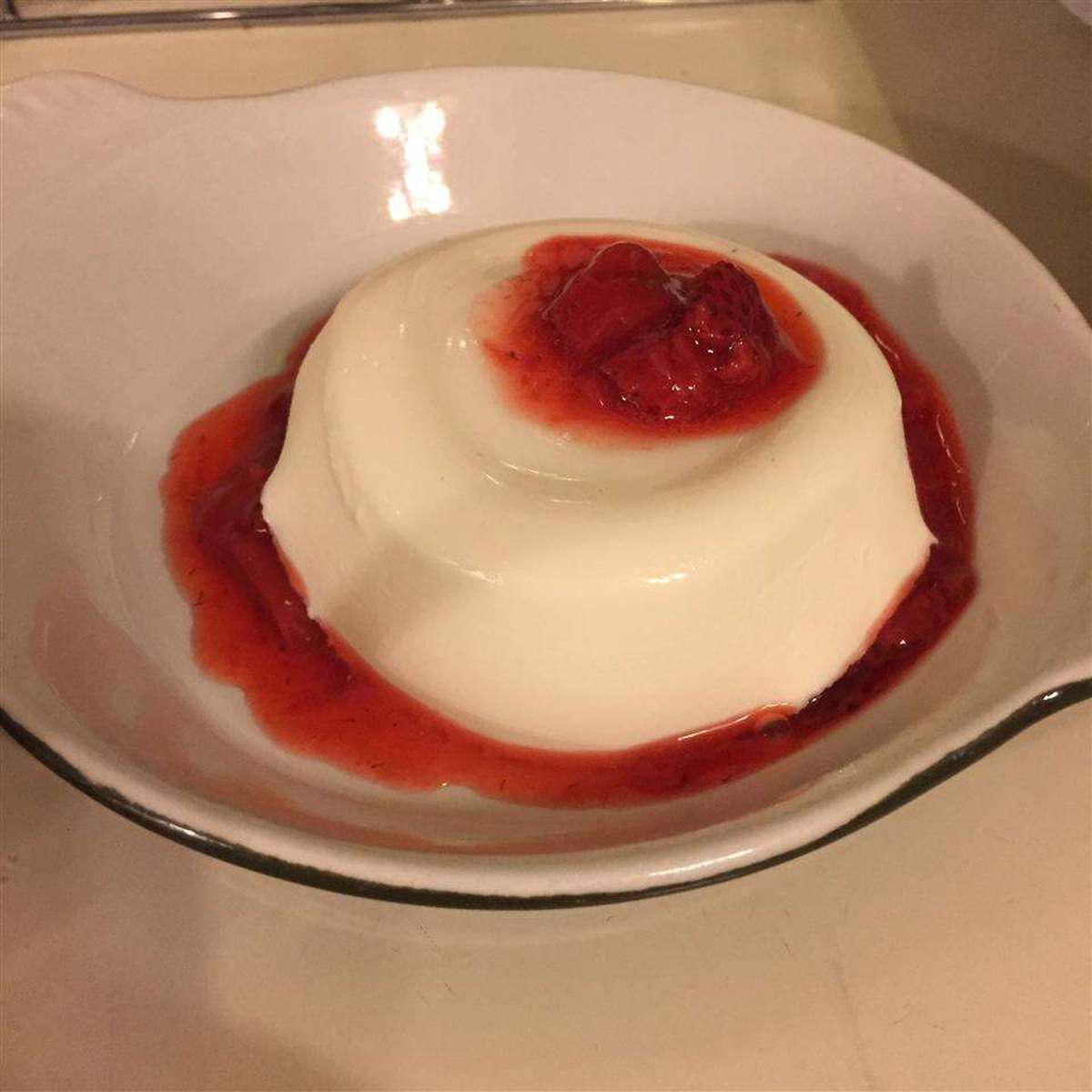 Delicious Panna Cotta with Fresh Strawberry Sauce Recipe