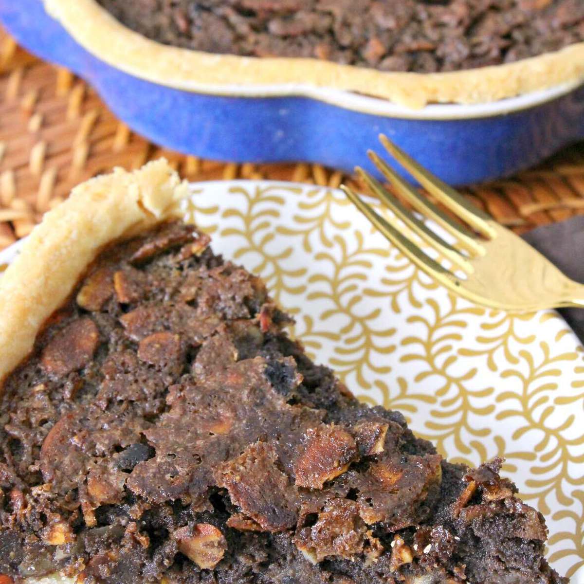 Decadent Chocolate Buttermilk Pie Recipe with Whiskey and Almonds