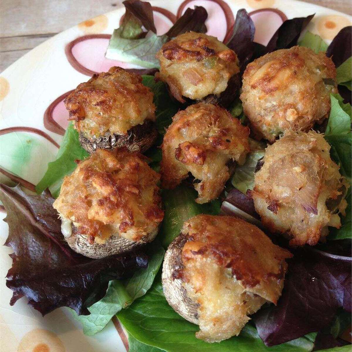 Easy Tuna Stuffed Mushrooms Recipe