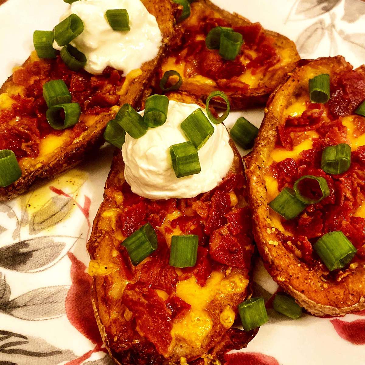Best Ever Loaded Baked Potato Skins Recipe