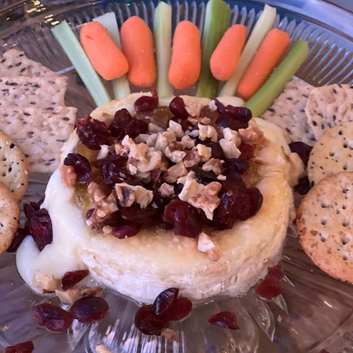Sweet & Festive Baked Brie with Orange and Cranberry