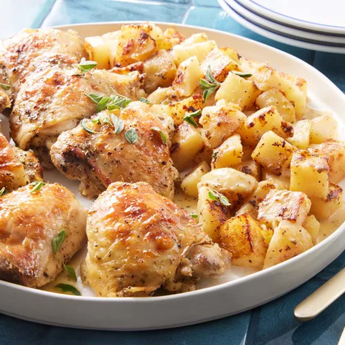 Greek Lemon Chicken and Potatoes Recipe