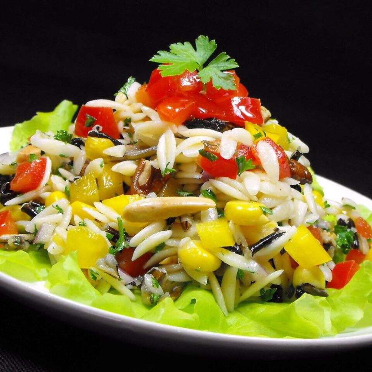 Bell Pepper Orzo and Wild Rice Salad Recipe