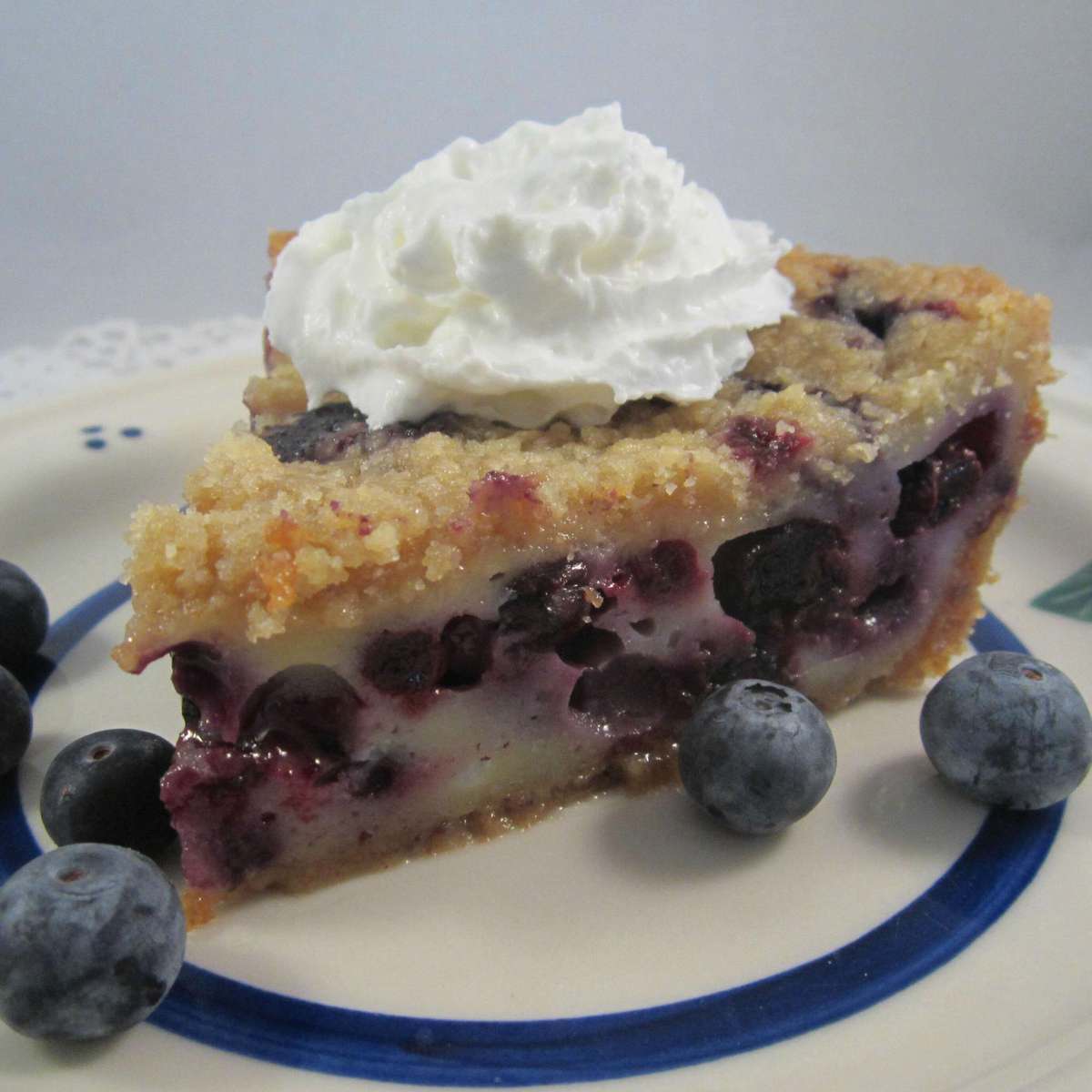 Delicious Blueberry Custard Pie Recipe