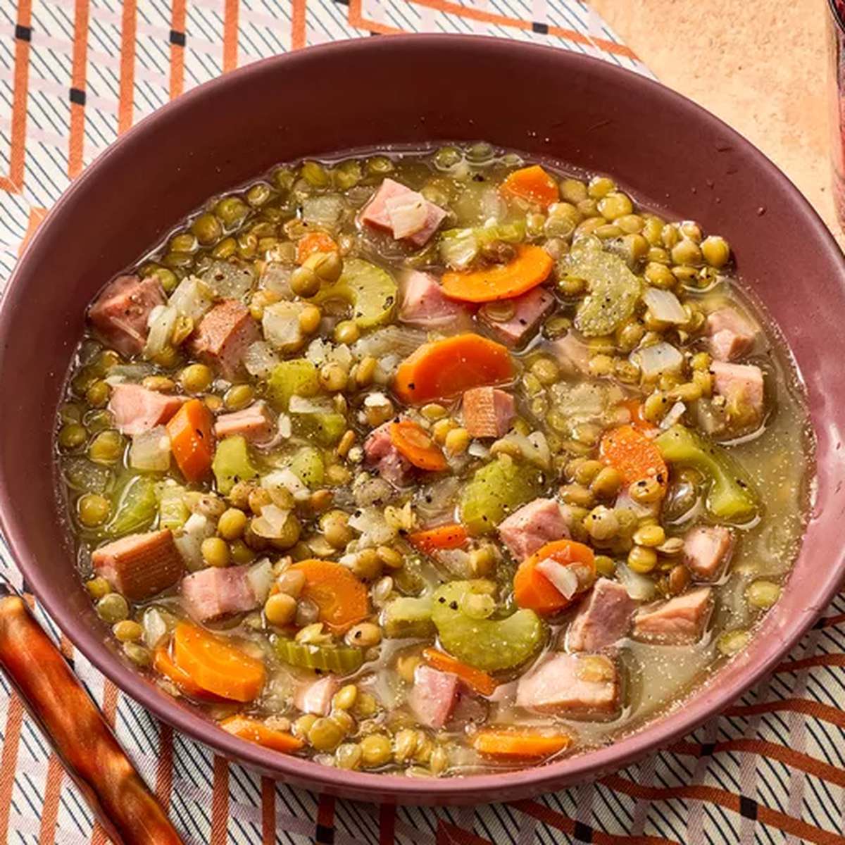 Easy Lentil and Ham Soup Recipe