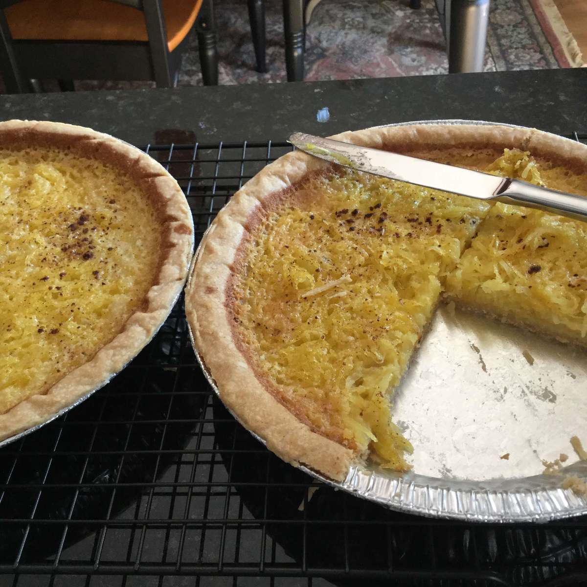 Easy Mock Coconut Pie Recipe (Spaghetti Squash)