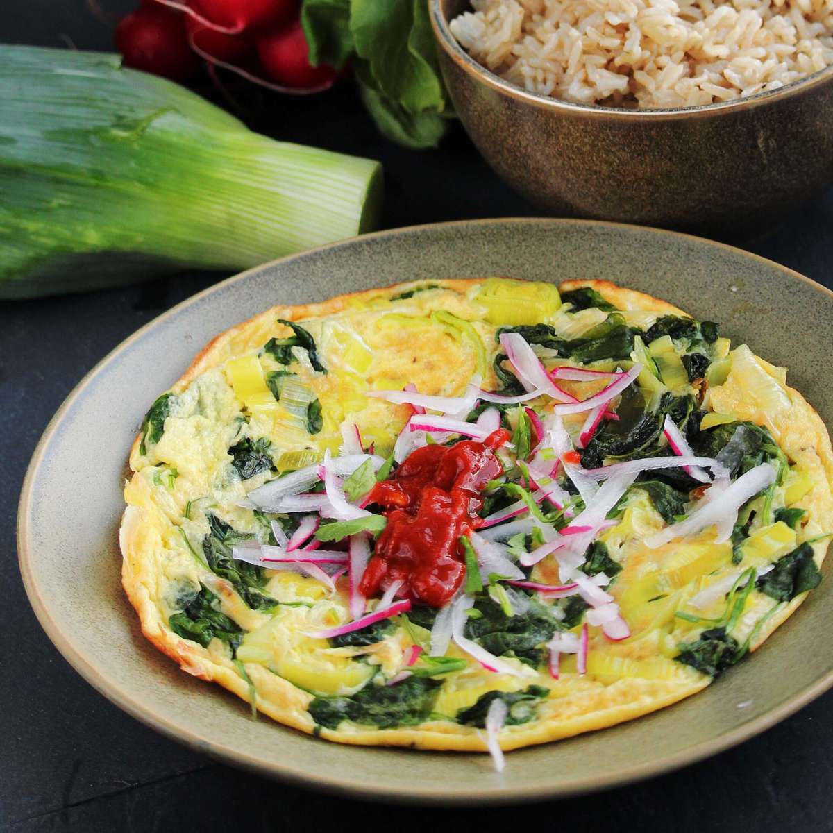 Radish Green Frittata Recipe: Delicious & Easy!