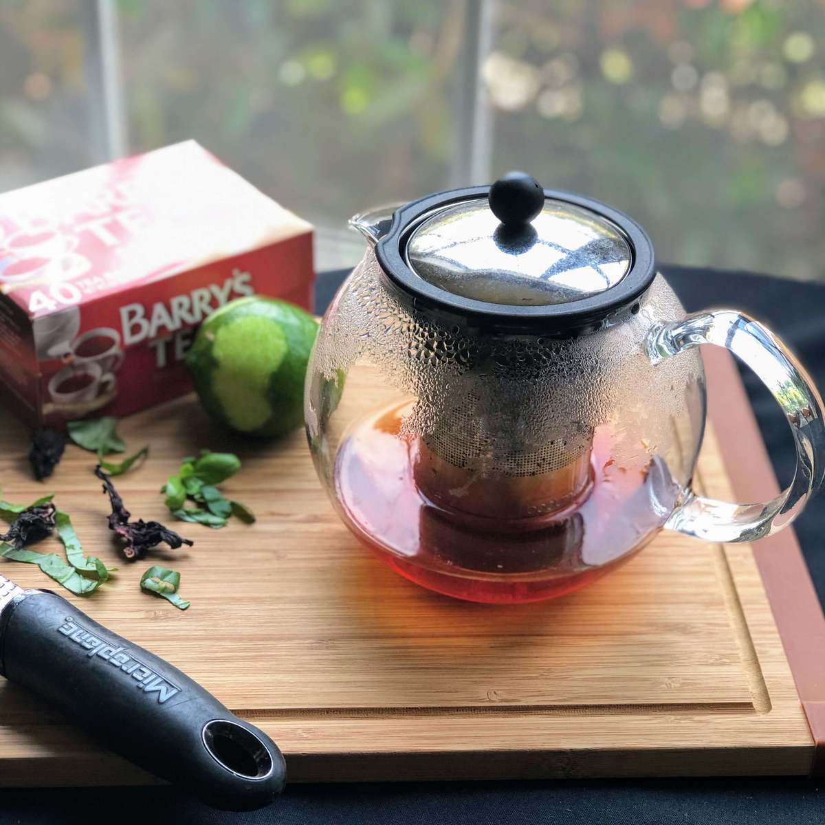 Relaxing Basil Tea Recipe with Hibiscus