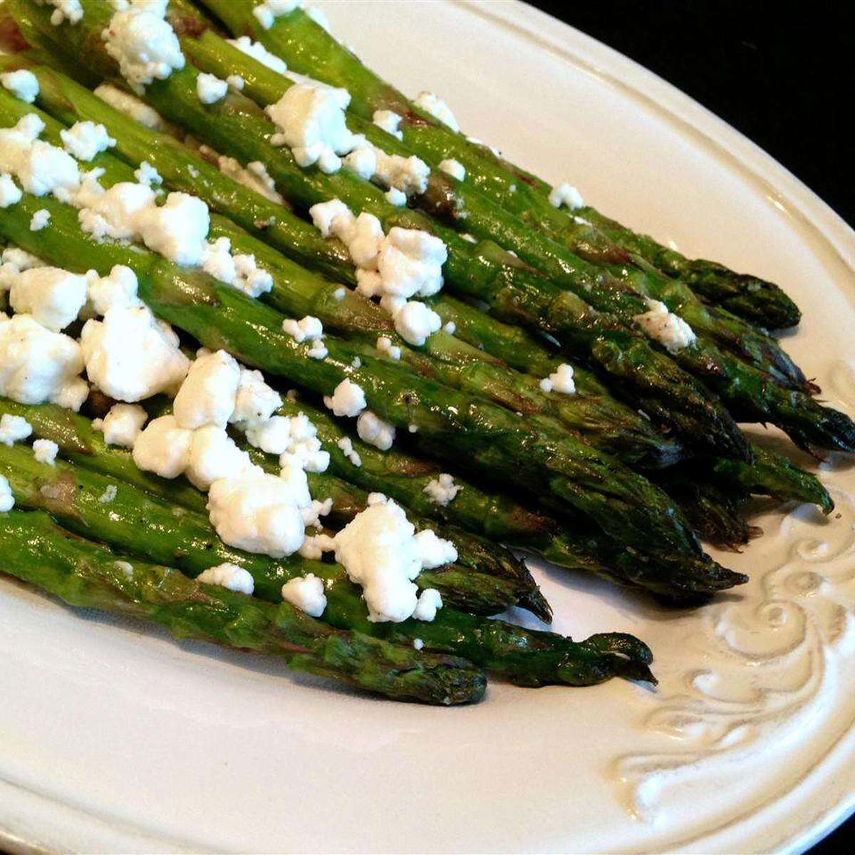 Roasted Asparagus with Herb Goat Cheese: Easy Side Dish Recipe