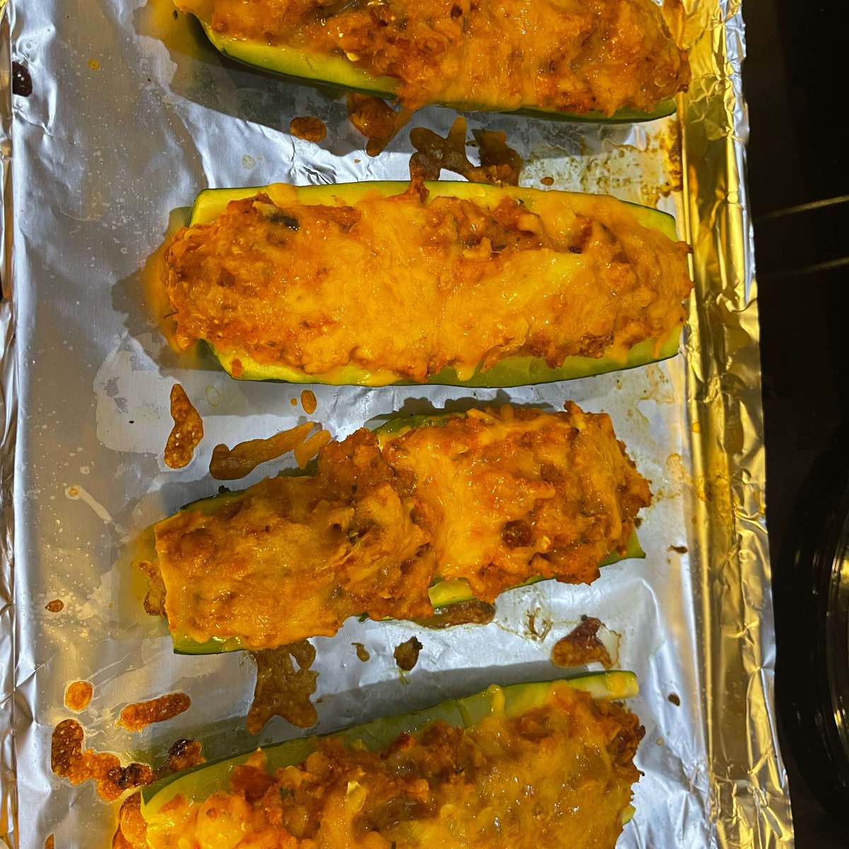 Cheesy Stuffed Zucchini Boats Recipe