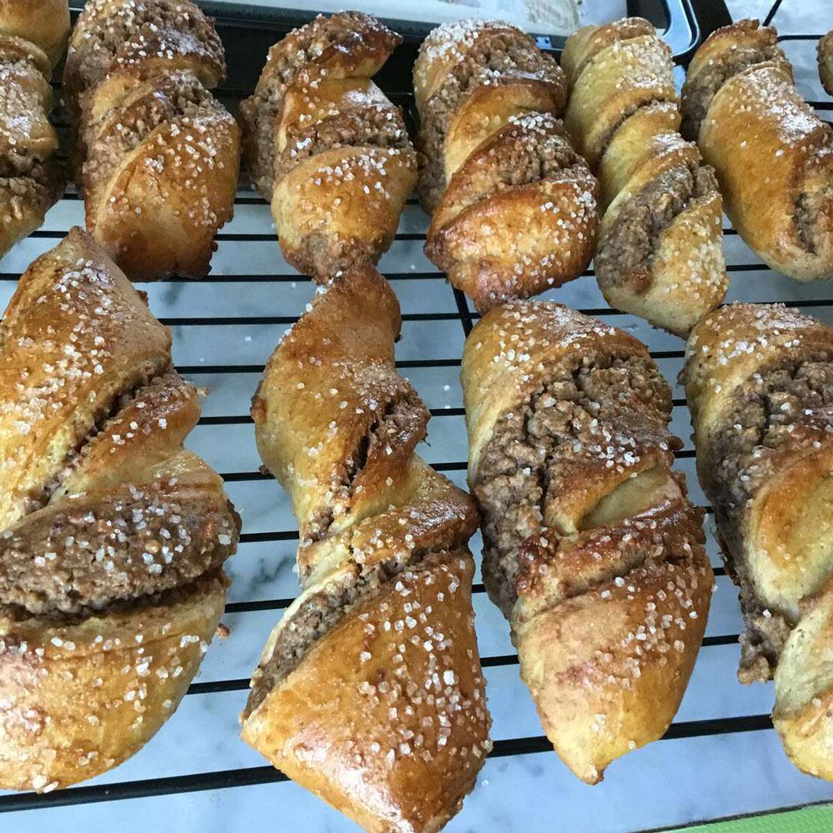 Delicious Hazelnut Yeast Twists Recipe