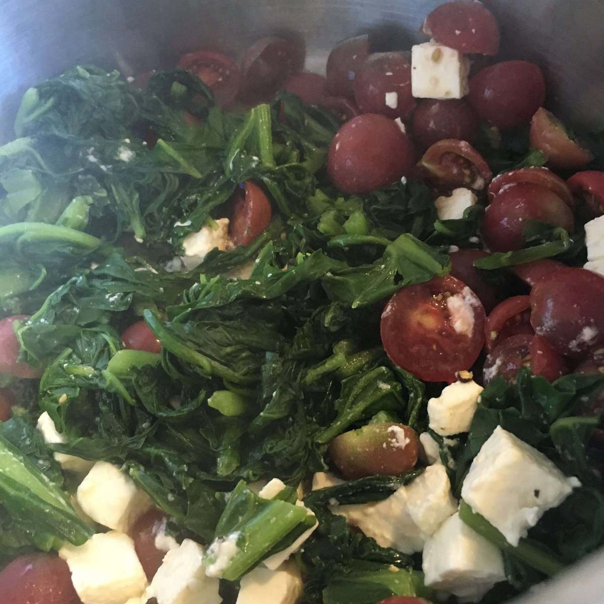 Easy Sautéed Chard Recipe with Feta and Cherry Tomatoes