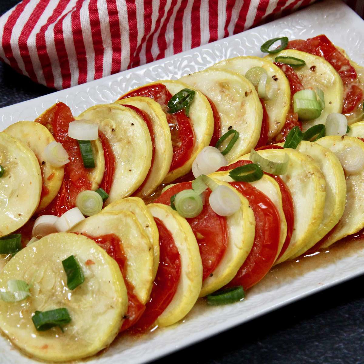 Easy Crookneck Squash and Tomatoes Recipe