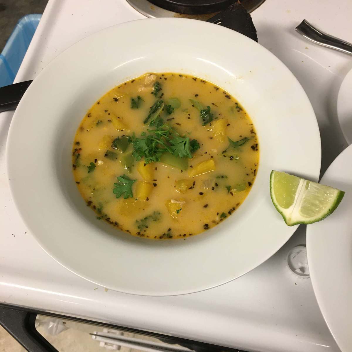 Red Curry Chicken and Pumpkin Soup Recipe