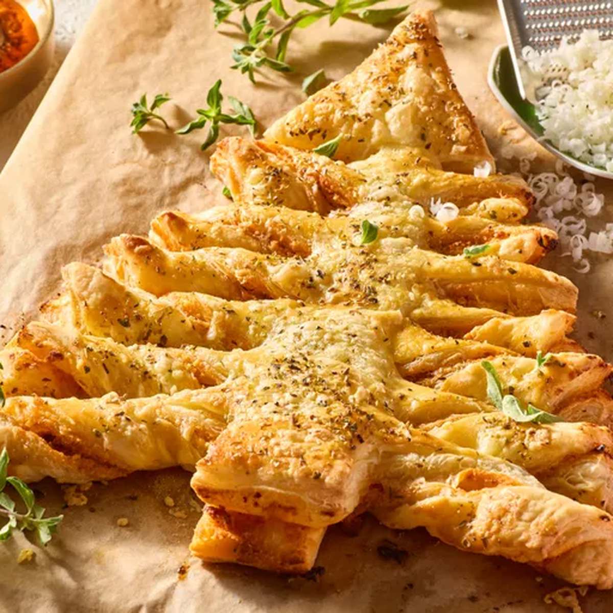 Savory Puff Pastry Christmas Tree Recipe