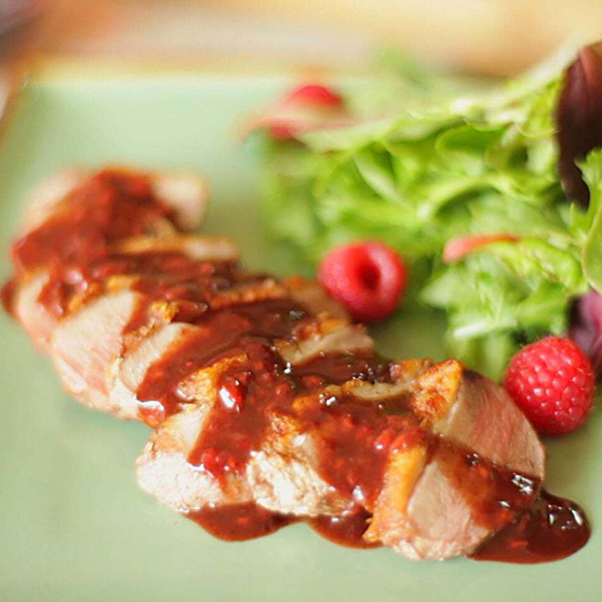 Duck Breast Recipe with Raspberry Sauce