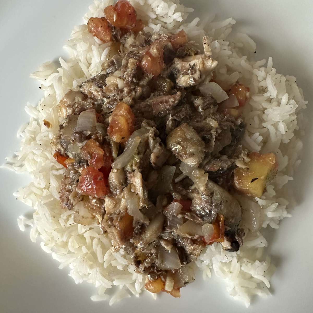 Easy Island-Style Sardines and Rice Recipe