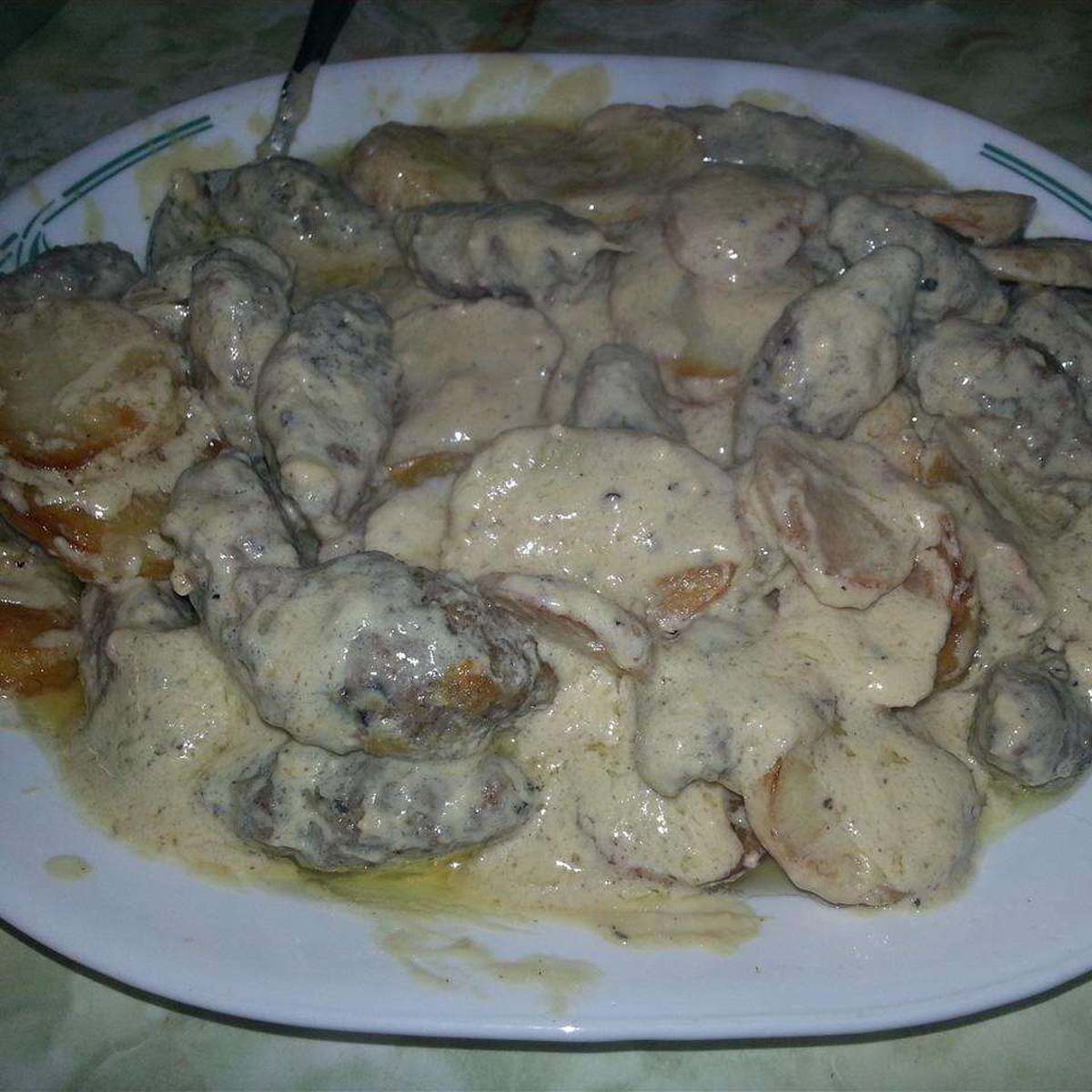 Delicious Kifta and Potatoes with Tahini Sauce Recipe