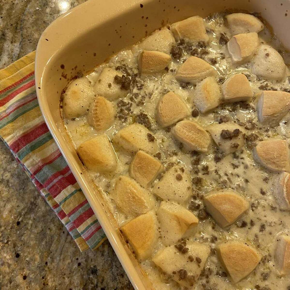 Easy Sausage Gravy Breakfast Casserole Recipe