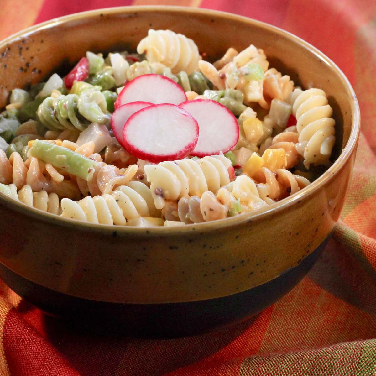 Zesty Fiesta Pasta Salad Recipe with Dill Pickles