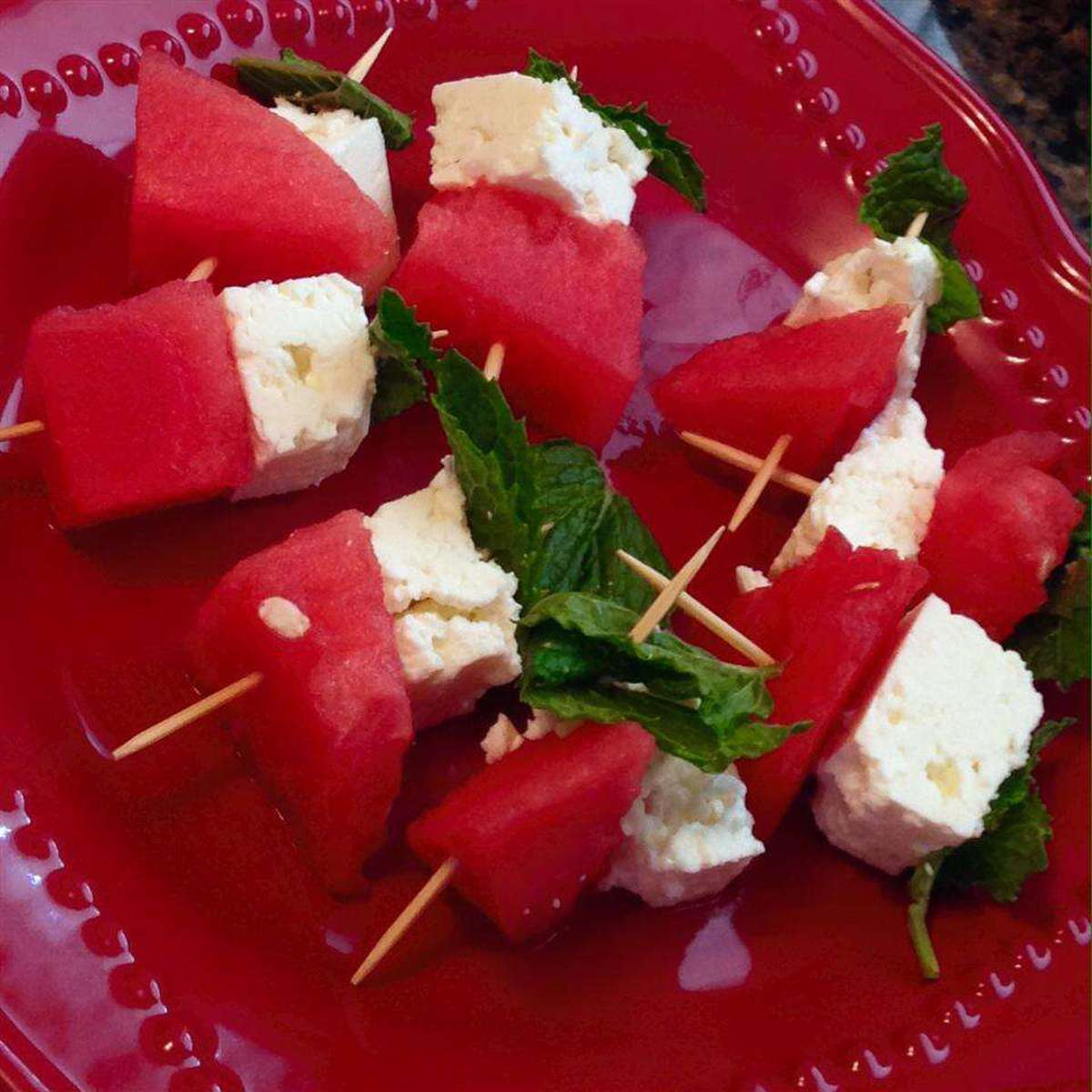 Easy & Refreshing Watermelon Salad Skewers