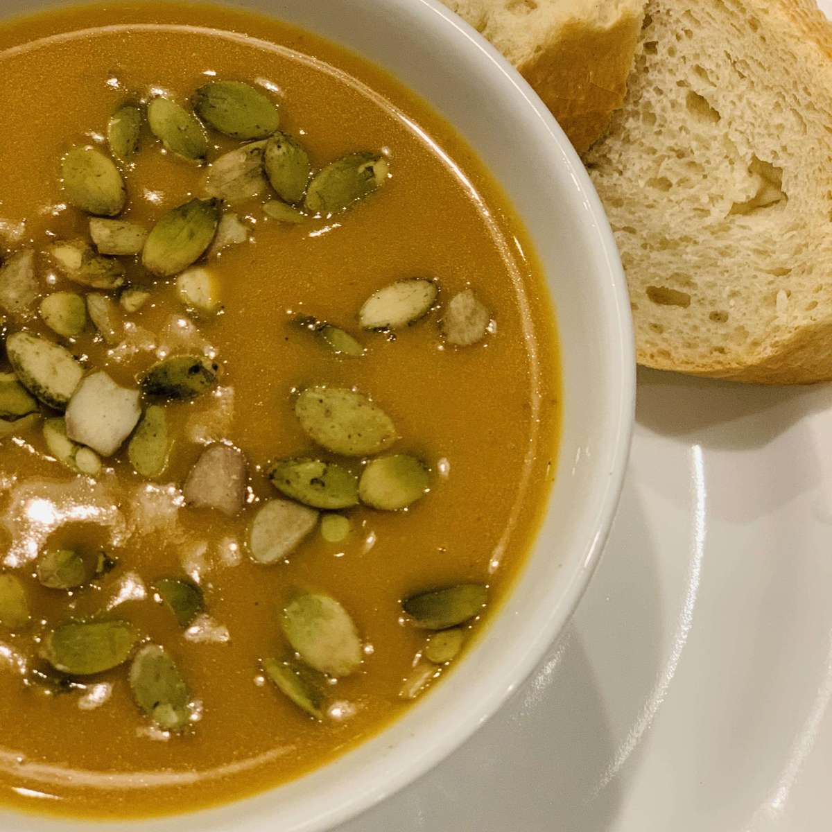 Thai Roasted Acorn Squash Soup Recipe (Vegan)