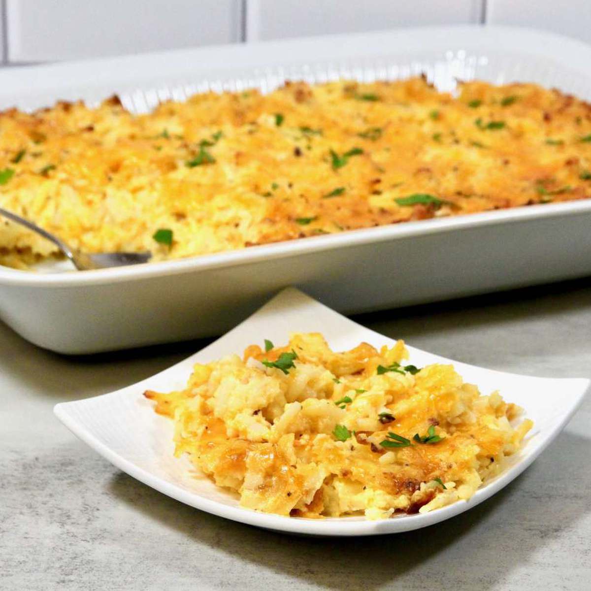 Easy Copycat Cracker Barrel Hashbrown Casserole Recipe