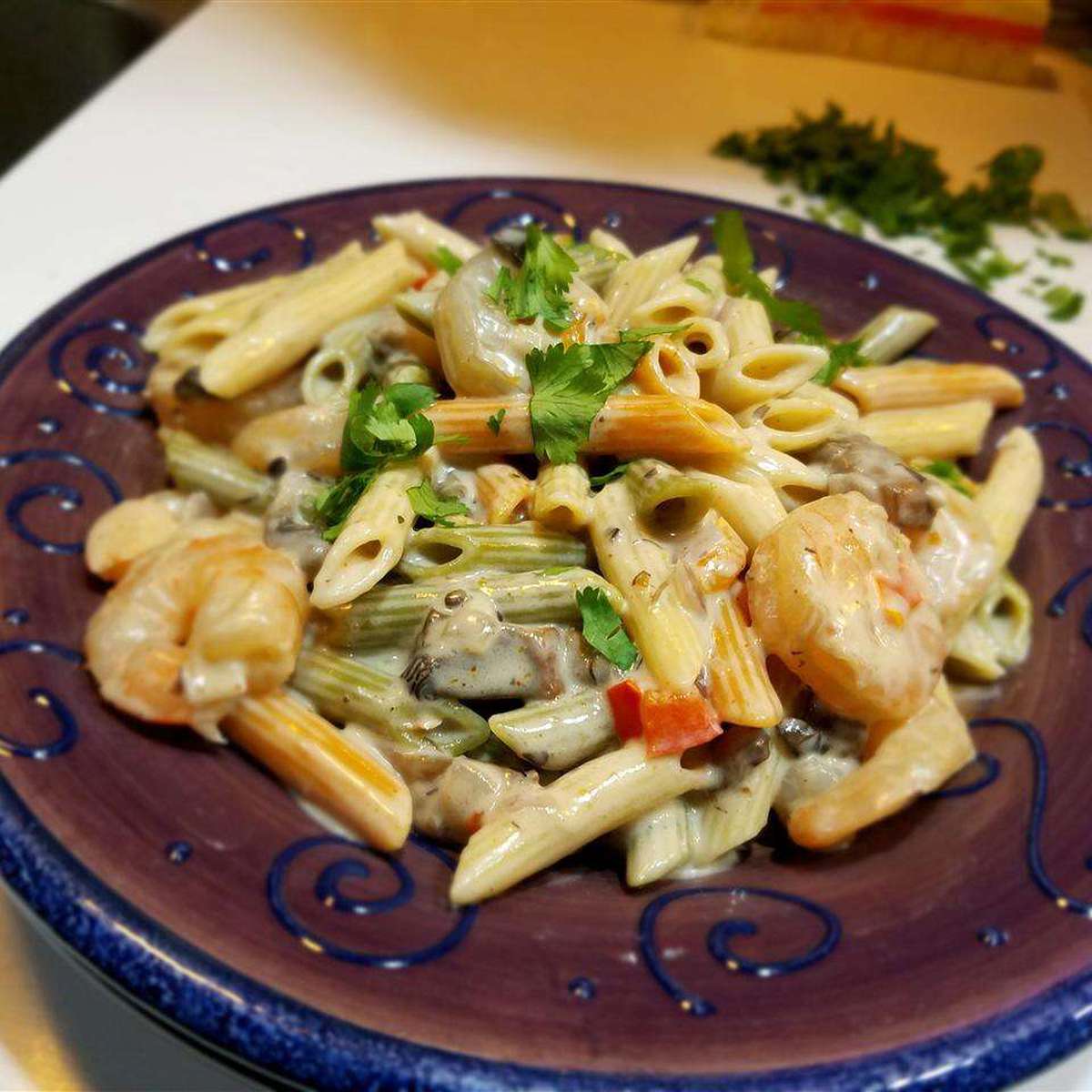 Creamy Peppered Shrimp Alfredo Recipe