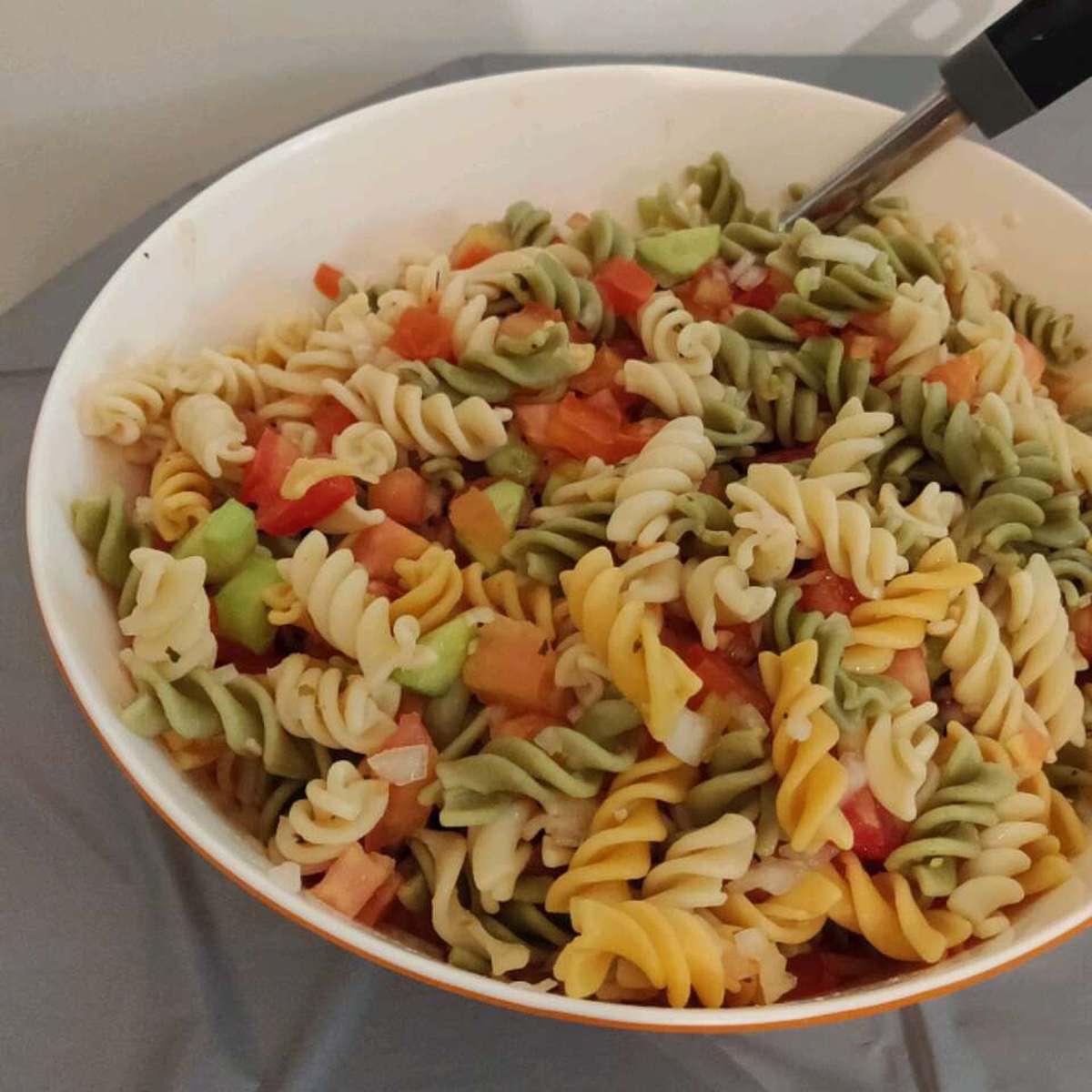 Easy and Colorful Rainbow Pasta Salad Recipe