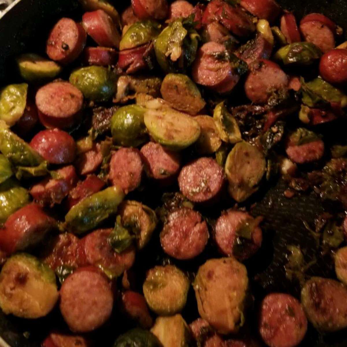 One-Pan Kielbasa and Brussels Sprouts Recipe