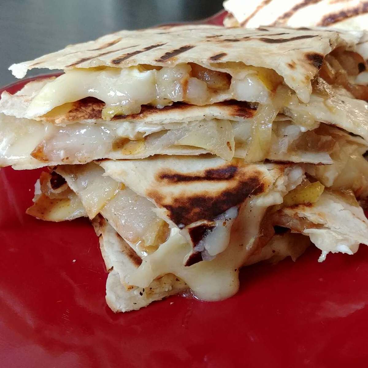 Pear, Caramelized Onion, and Brie Quesadillas: An Easy Recipe