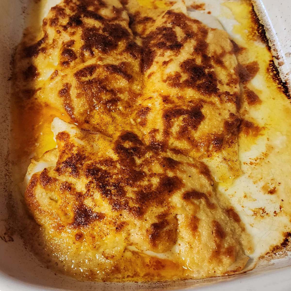 Broiled Orange Roughy with Parmesan-Dijon Crust