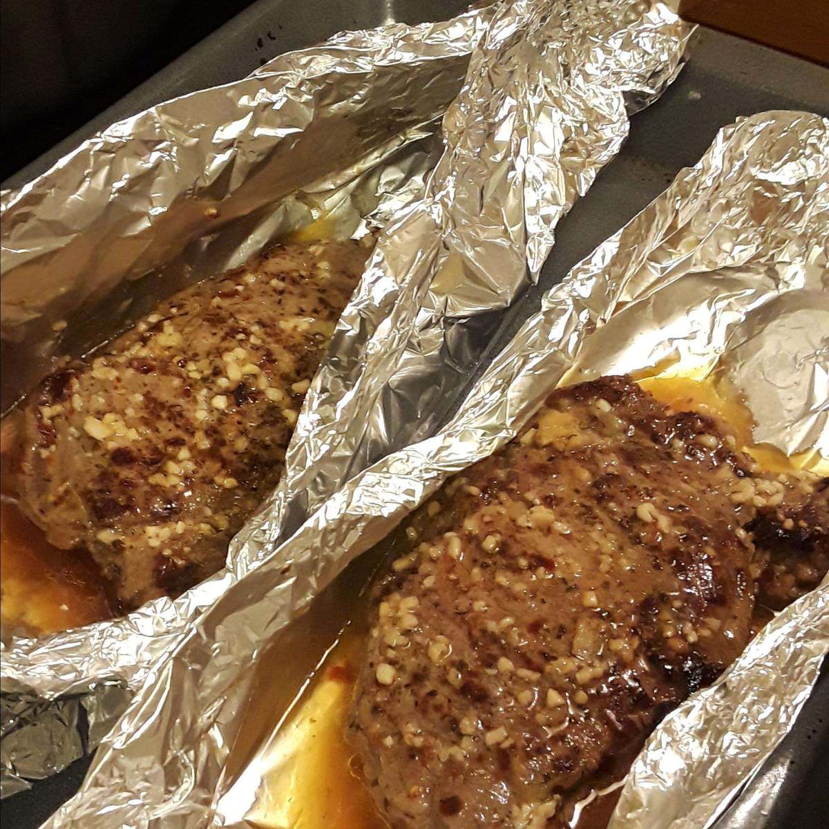 Perfect Roasted New York Strip Steak with Chimichurri Sauce