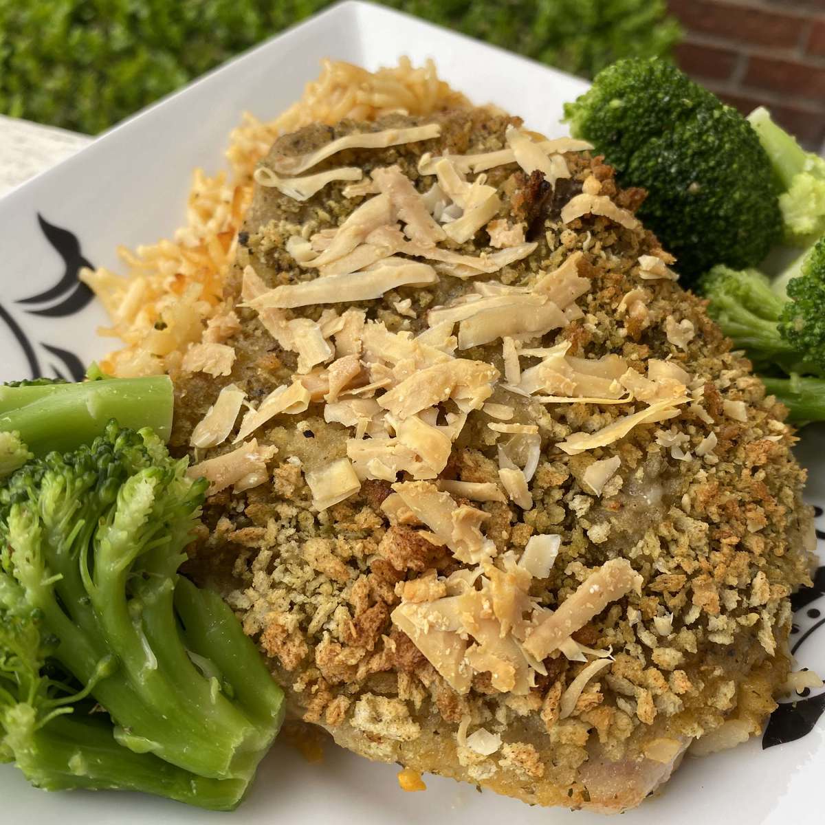 Easy Garlic Herb Crusted Pork Chop Recipe for One