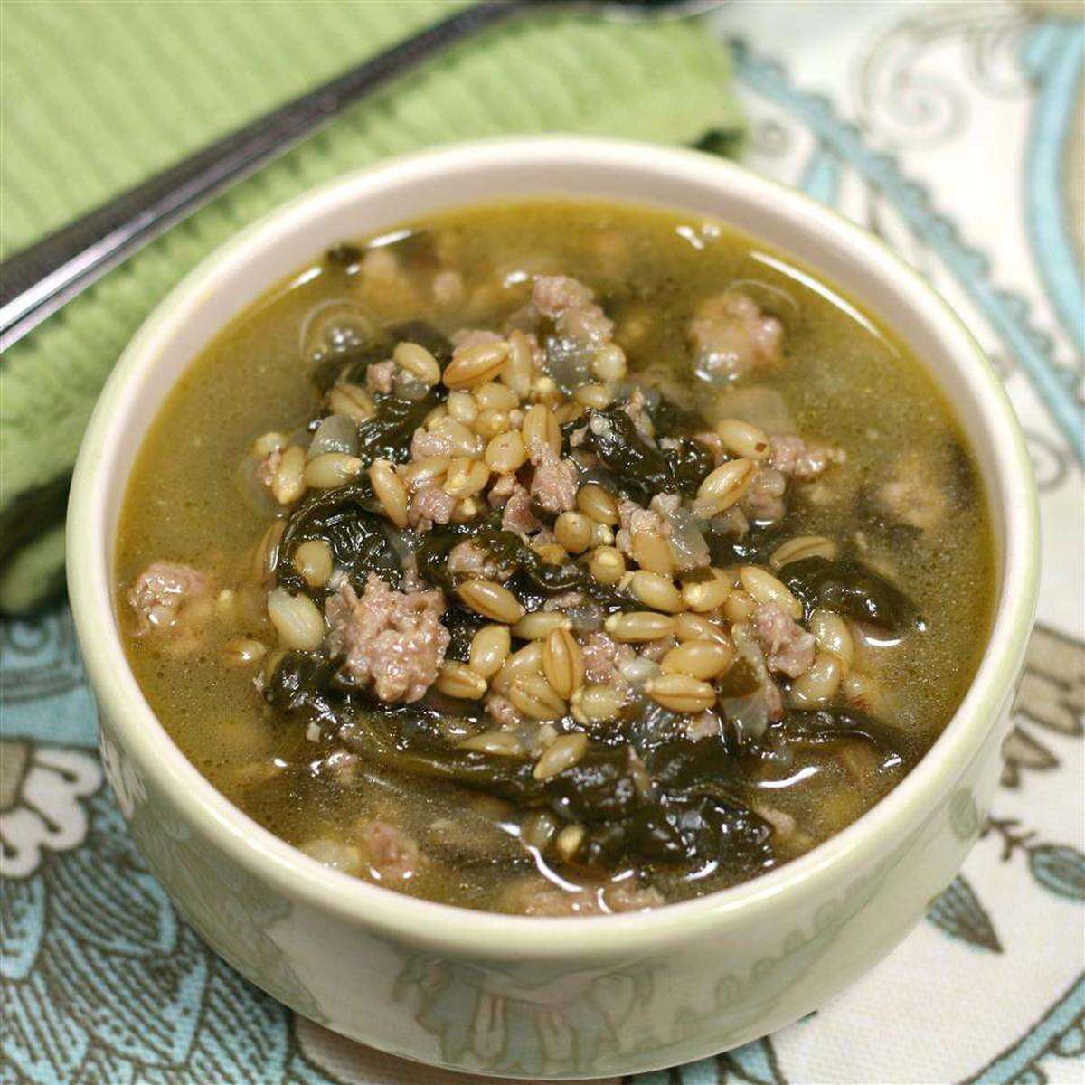 Easy & Delicious Turkey Sausage Barley Soup Recipe