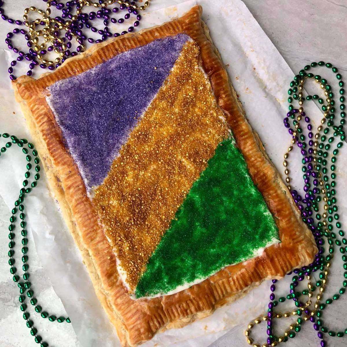 King Cake Pop-Tart: A Giant Mardi Gras Treat