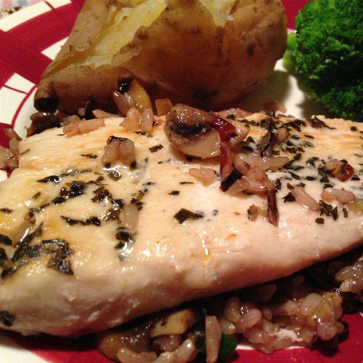 Quick & Easy Pan-Fried Mahi Mahi Recipe with Wild Rice & Mushrooms