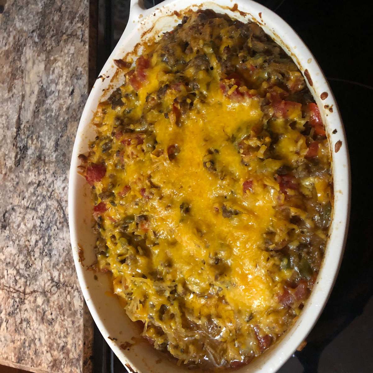 Baked Spaghetti Squash Recipe with Beef and Vegetables