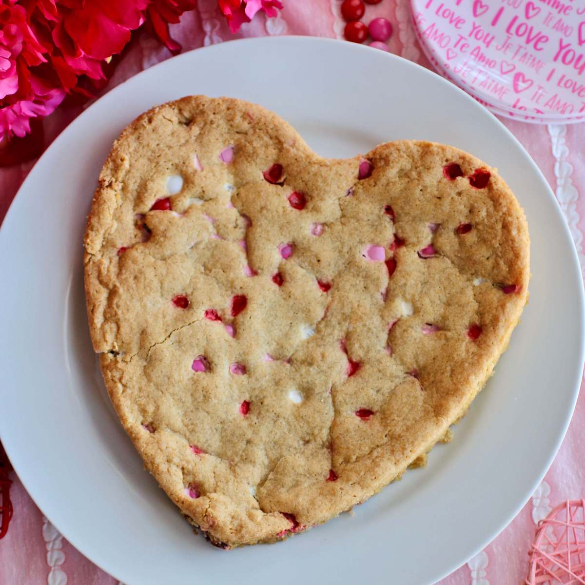 Giant Heart-Shaped Pan Cookie Recipe