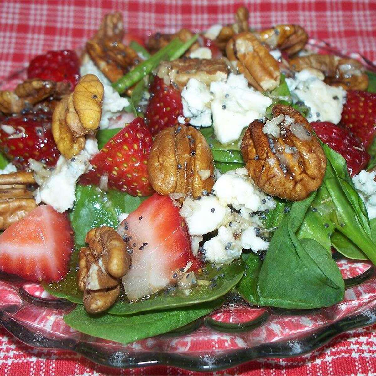 Irresistible Spinach Salad with Homemade Poppy Seed Dressing