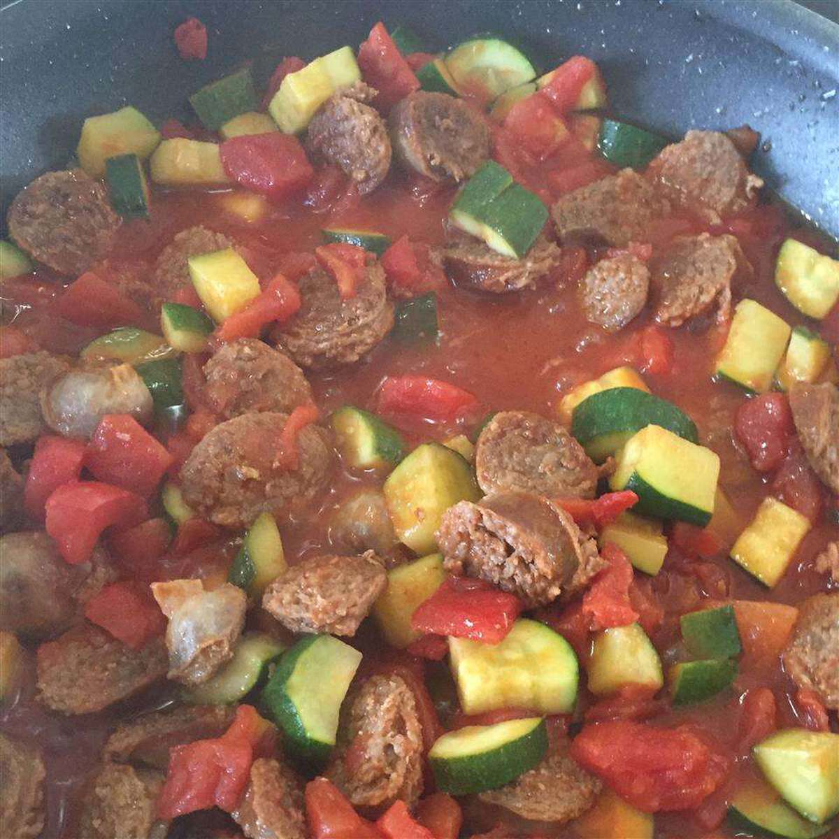 Quick & Easy Italian Sausage and Zucchini Recipe