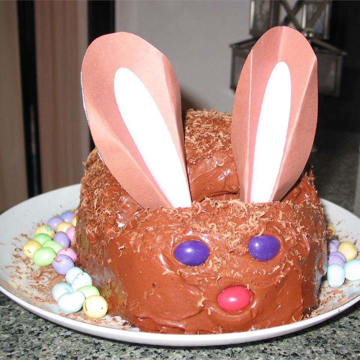 Easy Chocolate Mousse Bunny Cake Recipe
