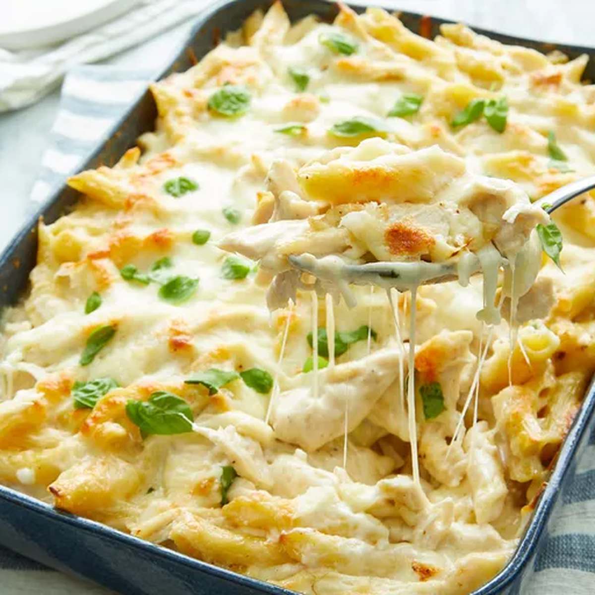 Easy Chicken Alfredo Casserole Recipe