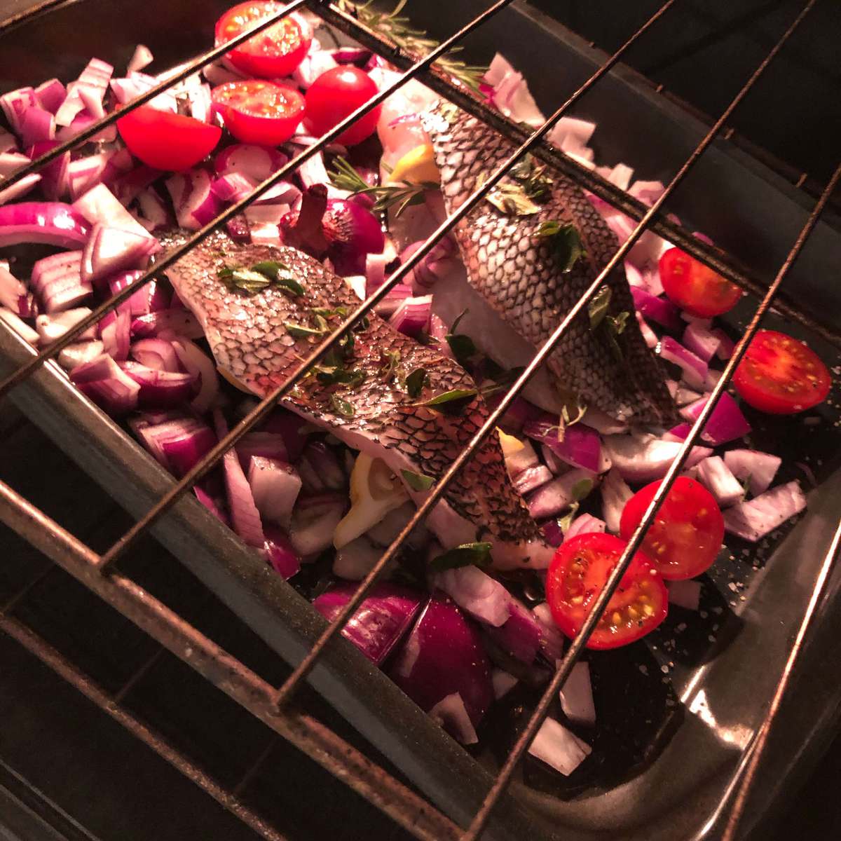 Mediterranean Roasted Branzino Recipe