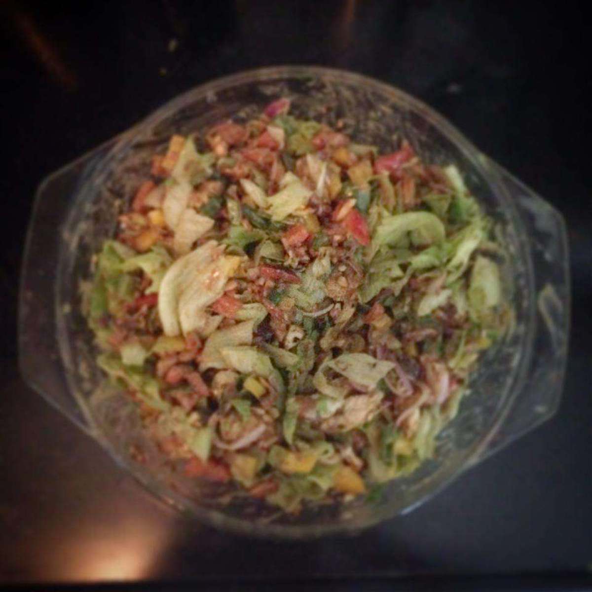 Delicious Green Salad with Cranberry Vinaigrette Recipe