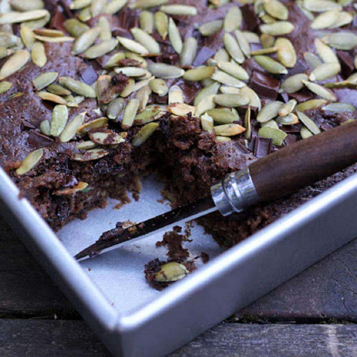 Delicious Chocolate Apple Zucchini Picnic Cake Recipe