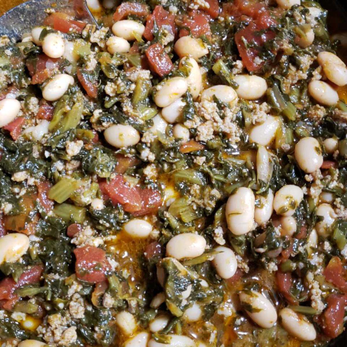 Savory Mustard Greens and Beans Recipe