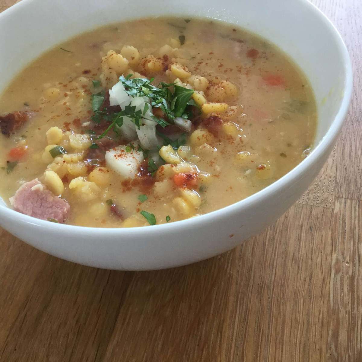 Canadian Yellow Split Pea Soup Recipe with Ham