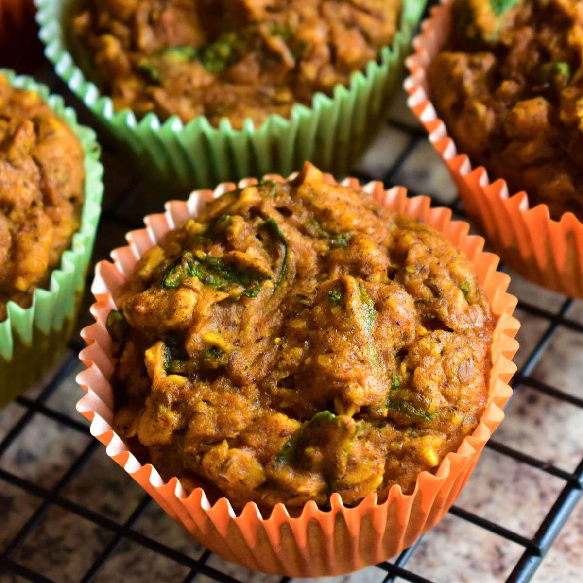 Easy & Healthy Pumpkin Spinach Muffins for Toddlers