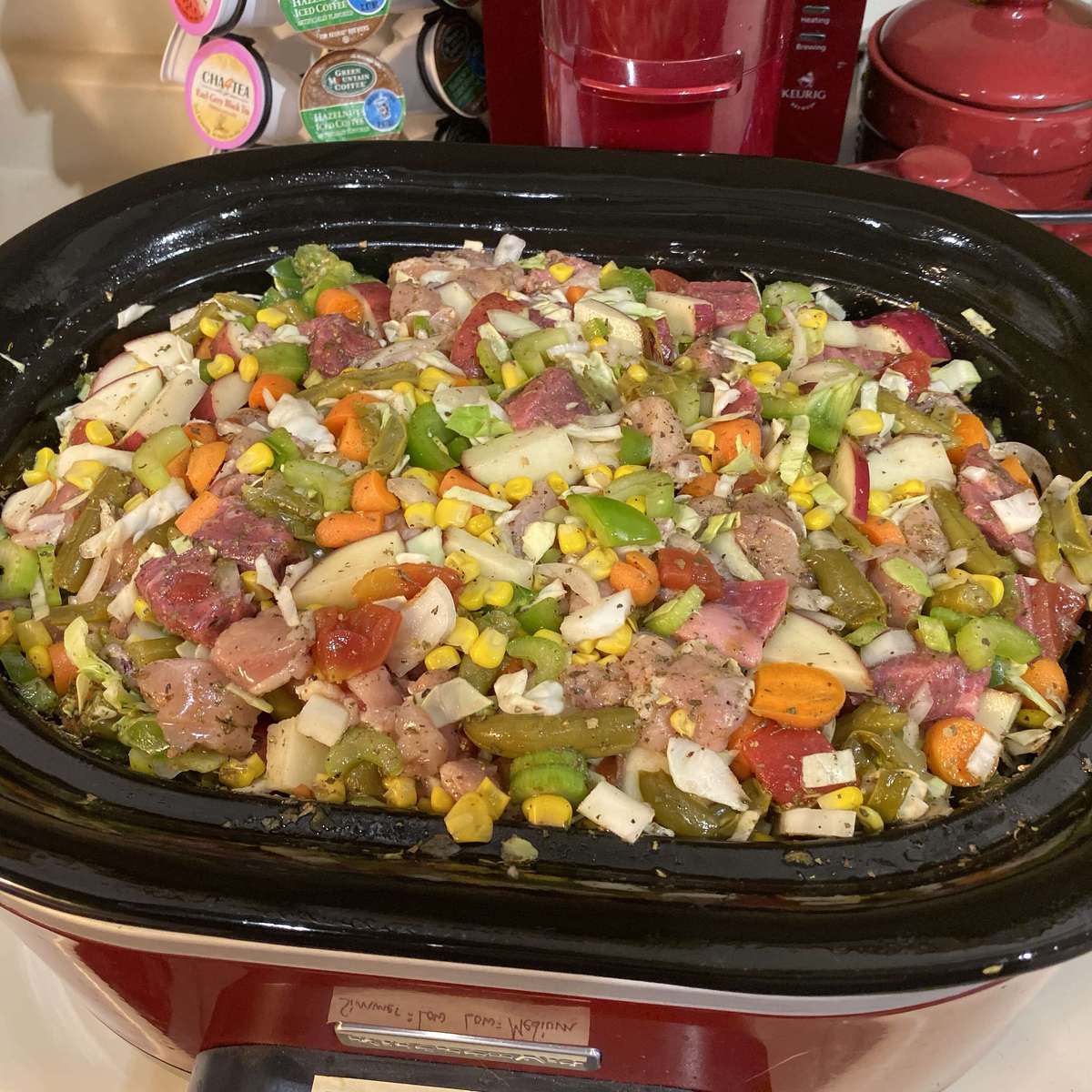 Easy Slow Cooker Chicken Booyah Recipe